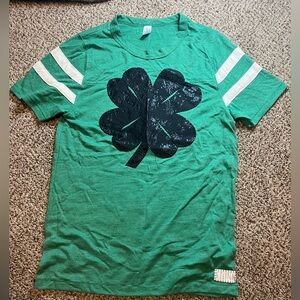 Alternative Green Women Tee with Shamrock Design
